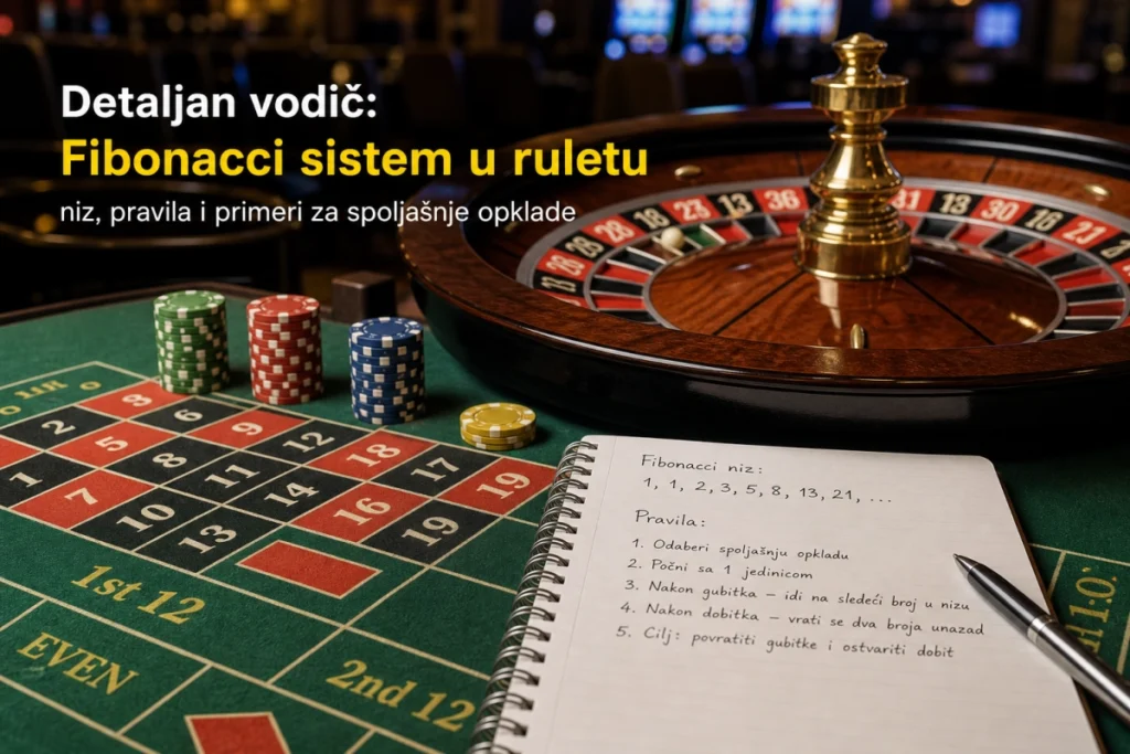 Detaljan vodič: Fibonacci sistem u ruletu — niz, pravila i primeri za spoljašnje opklade