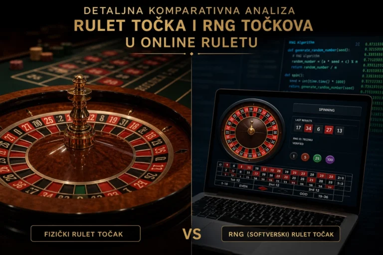 Detaljna komparativna analiza rulet točka i RNG točkova u online ruletu