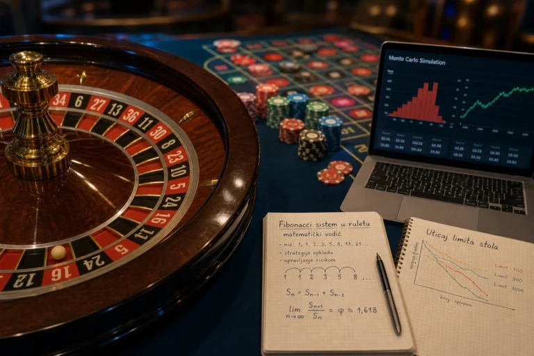 Fibonacci sistem u ruletu: matematički vodič, Monte Carlo simulacije i uticaj limita stola